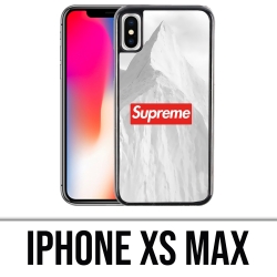 Coque iPhone XS Max - Supreme Montagne Blanche