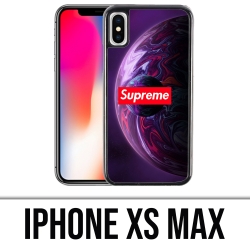 Coque iPhone XS Max - Supreme Planete Violet