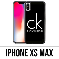 Custodia per iPhone XS Max - Logo Calvin Klein nera