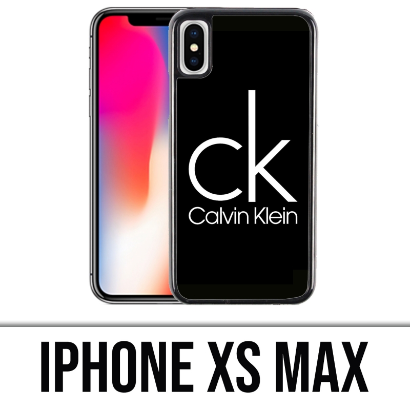 Coque iPhone XS Max - Calvin Klein Logo Noir