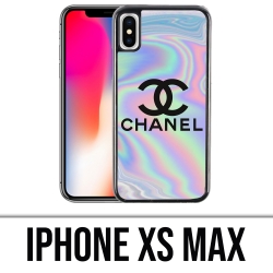 Custodia per iPhone XS Max - Chanel olografica