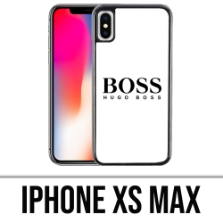 Coque iPhone XS Max - Hugo Boss Blanc