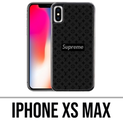 Coque iPhone XS Max - Supreme Vuitton Black