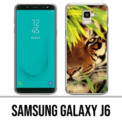 Coque Samsung Galaxy J6 - Tigre Feuilles