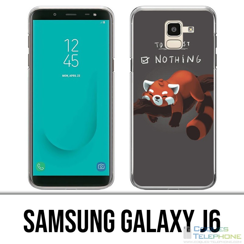 Coque Samsung Galaxy J6 - To Do List Panda Roux