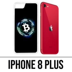 Custodia per iPhone 8 Plus - Logo Bitcoin