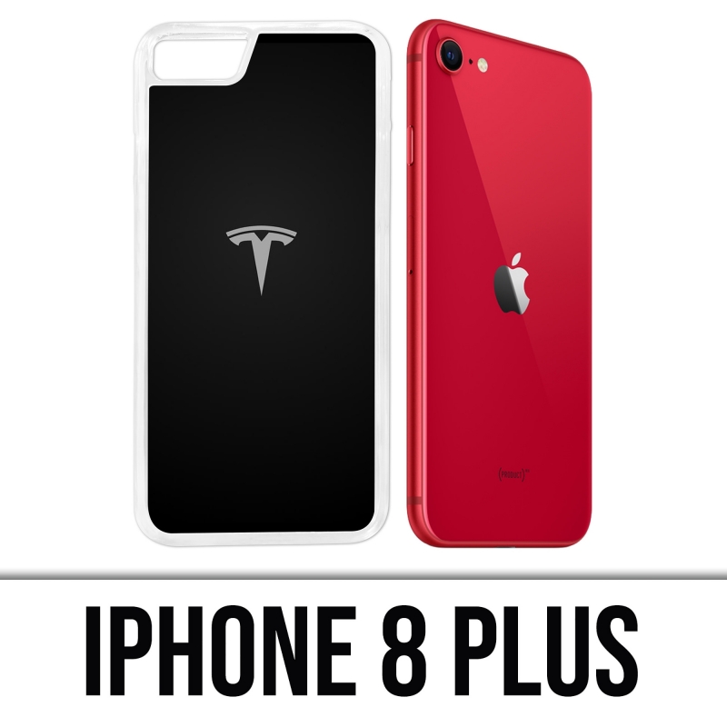 Coque iPhone 8 Plus - Tesla Logo