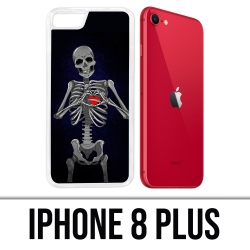Coque iPhone 8 Plus - Coeur Squelette