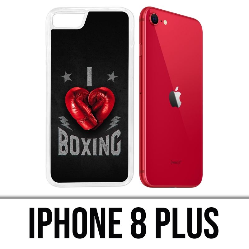 Funda para iPhone 8 Plus - Amo el boxeo