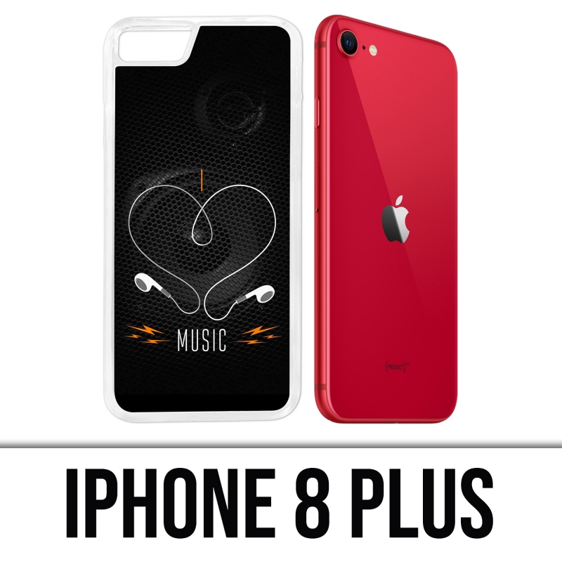 Cover iPhone 8 Plus - Amo la musica