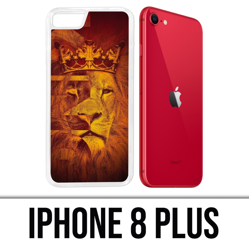 Coque iPhone 8 Plus - King Lion