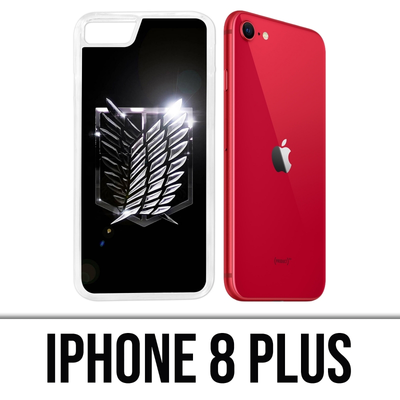 Coque iPhone 8 Plus - Logo Attaque Des Titans