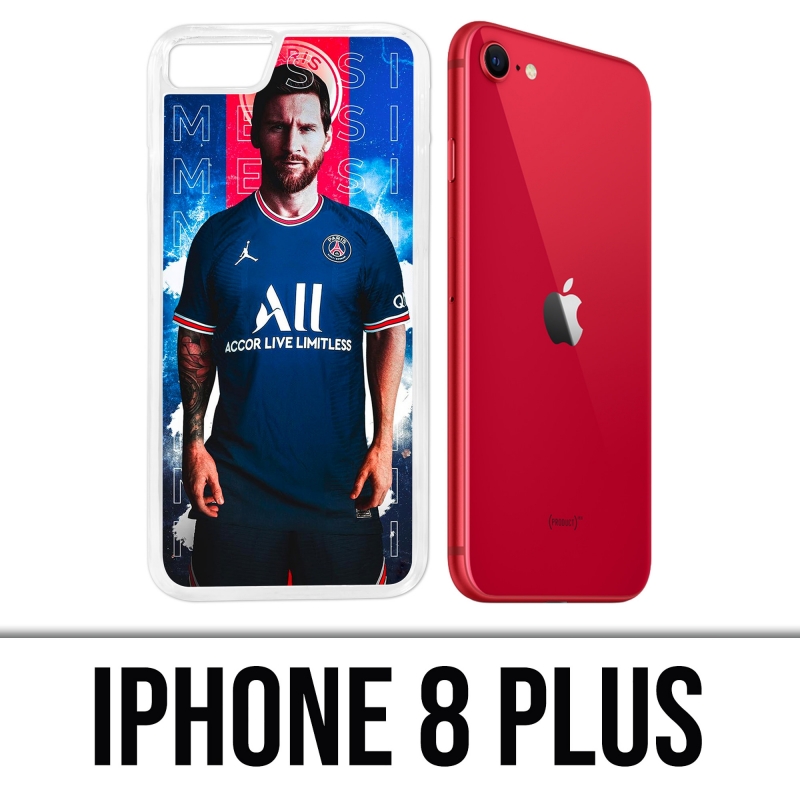 Cover iPhone 8 Plus - Messi PSG