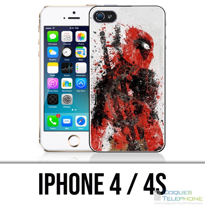 Coque iPhone 4 / 4S - Deadpool Paintart