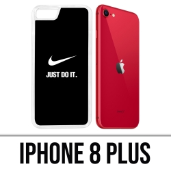 Coque iPhone 8 Plus - Nike Just Do It Noir