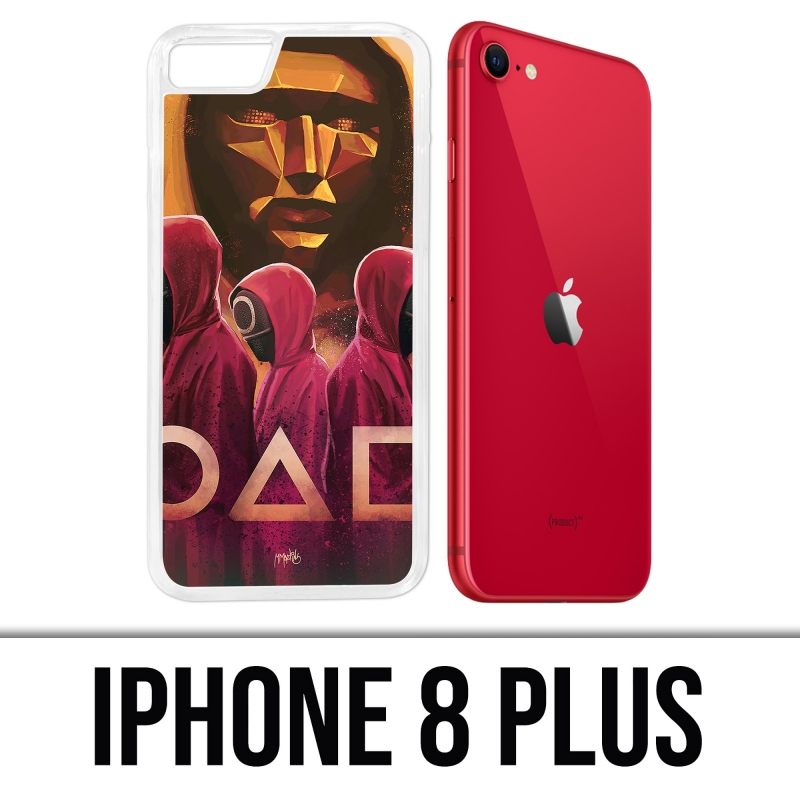 Coque iPhone 8 Plus - Squid Game Fanart