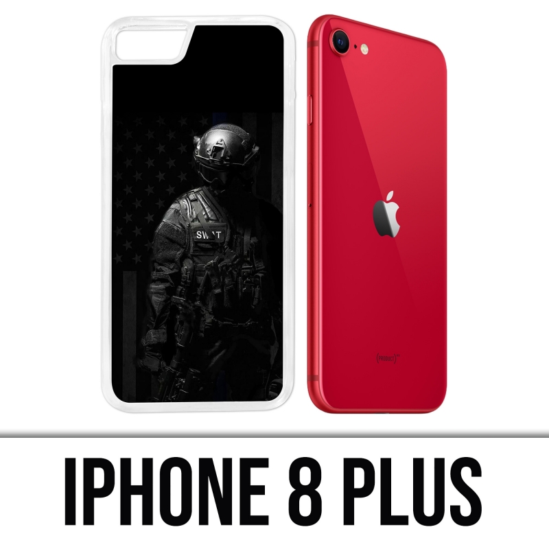 Cover iPhone 8 Plus - Polizia Swat Usa