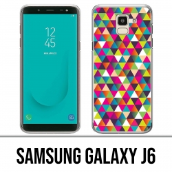 Samsung Galaxy J6 Hülle - Dreieck Mehrfarben
