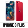 Coque iPhone 8 Plus - Off White Color Cloud