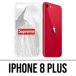 Coque iPhone 8 Plus - Supreme Montagne Blanche