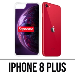 Coque iPhone 8 Plus - Supreme Planete Violet