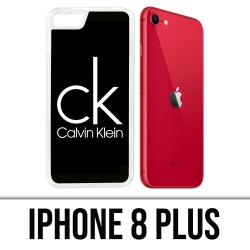 Coque iPhone 8 Plus - Calvin Klein Logo Noir