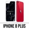 Coque iPhone 8 Plus - Givenchy Marbre Noir