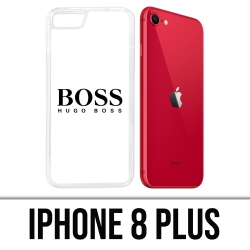 Coque iPhone 8 Plus - Hugo Boss Blanc