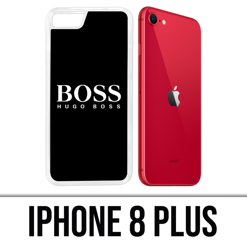Coque iPhone 8 Plus - Hugo Boss Noir