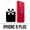 Custodia per iPhone 8 Plus - Logo bianco sporco