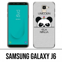 Coque Samsung Galaxy J6 - Unicorn Ninja Panda Licorne