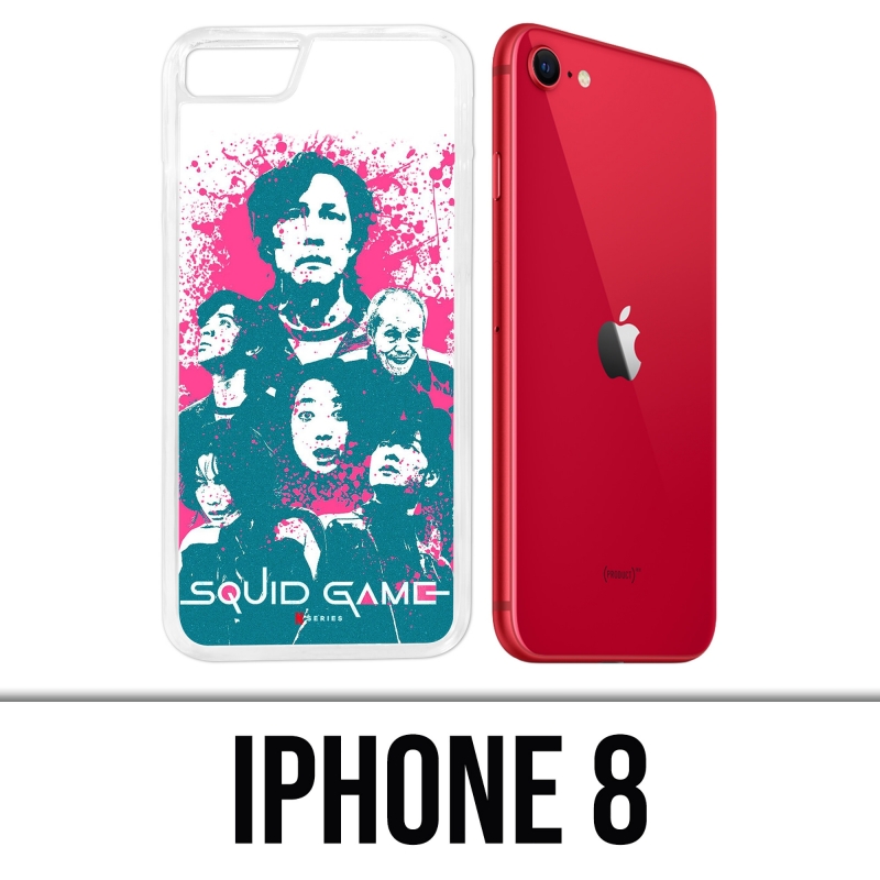 IPhone 8 Case - Squid Game Characters Splash