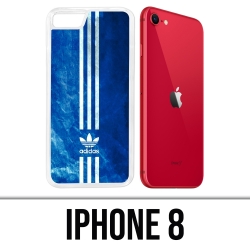Custodia per iPhone 8 - Adidas strisce blu