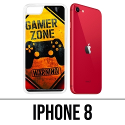 IPhone 8 Case - Gamer Zone Warnung