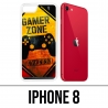 Coque iPhone 8 - Gamer Zone Warning