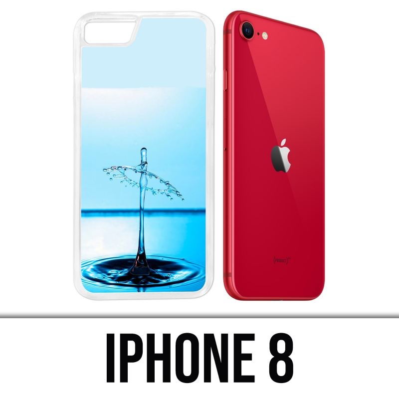 Coque iPhone 8 - Goutte Eau