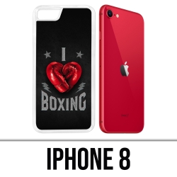 Coque iPhone 8 - I Love Boxing