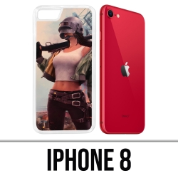 Coque iPhone 8 - PUBG Girl