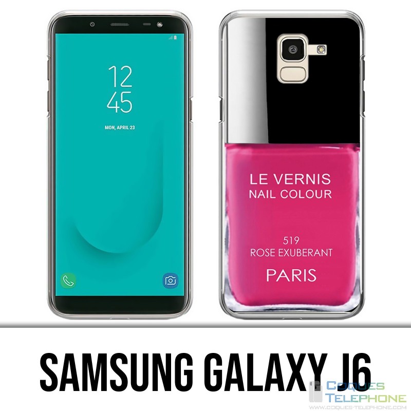 Custodia Samsung Galaxy J6 - Vernice rosa parigina