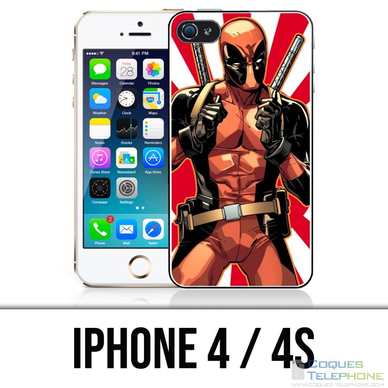 Coque iPhone 4 / 4S - Deadpool Redsun