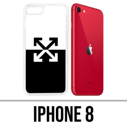 Funda para iPhone 8 - Logotipo blanco roto