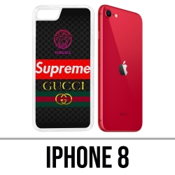 Coque iPhone 8 - Versace Supreme Gucci