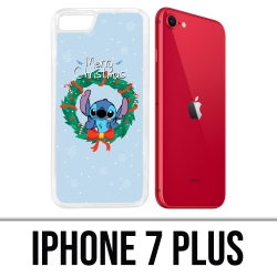 Coque iPhone 7 Plus - Stitch Merry Christmas