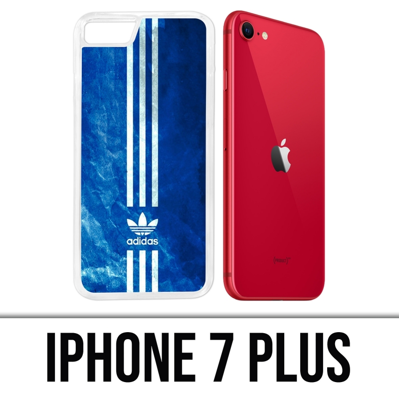 Grappig instant droog IPhone 7 Plus Case - Adidas Blue Stripes