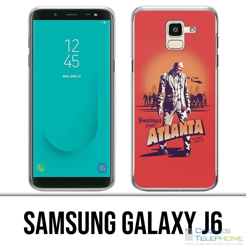 Coque Samsung Galaxy J6 - Walking Dead Greetings From Atlanta