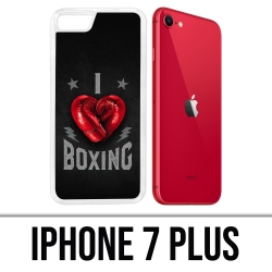 Custodia per iPhone 7 Plus - Amo la boxe