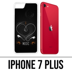 Custodia per iPhone 7 Plus - Amo la musica