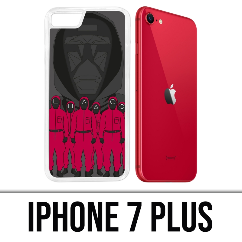 IPhone 7 Plus case - Squid Game Cartoon Agent