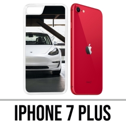 IPhone 7 Plus Case - Tesla Model 3 Weiß