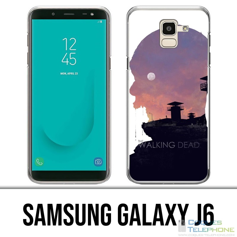 Coque Samsung Galaxy J6 - Walking Dead Ombre Zombies